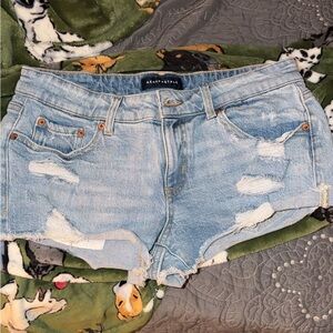 Aeropostale Vintage Low Rise Denim Shorts